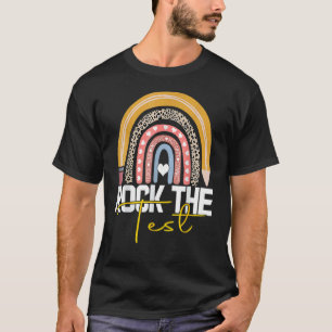 Camiseta Rock The Test Teacher Test Day Test Day Testing Da