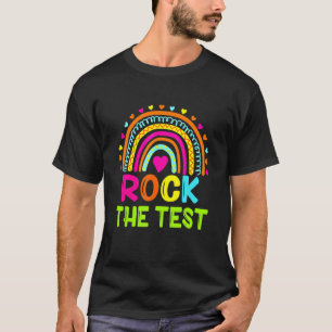 Camiseta Rock The Test Teacher Test Day Test Day Testing Da