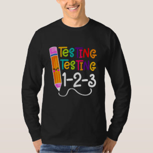 Camiseta Rock The Test Teacher Test Day Test Day Testing Da
