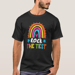 Camiseta Rock The Test Teacher Test Day Test Day Testing Da