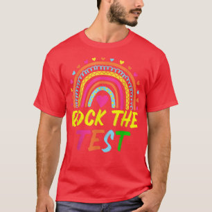 Camiseta Rock The Test Teacher Test Day Test Day Testing Da
