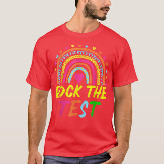 Camiseta Rock The Test Teacher Test Day Test Day Testing Da
