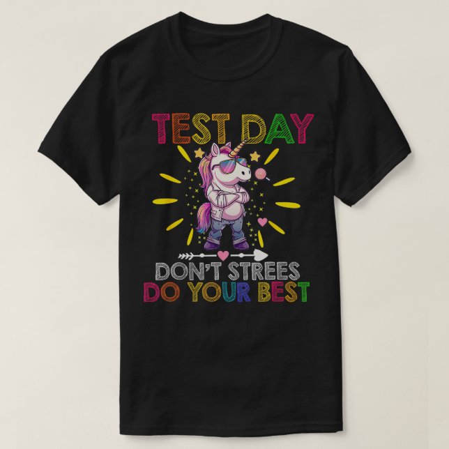 Camiseta Rock The Test Teacher Test Day Test Day Testing Te (Diseño del anverso)