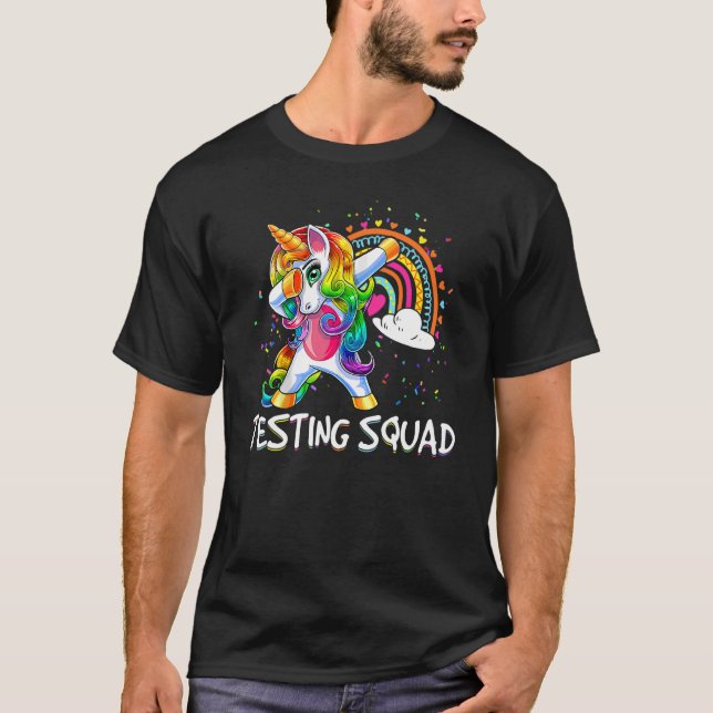 Camiseta Rock The Test Teacher Test Day Test Squad Unico (Anverso)