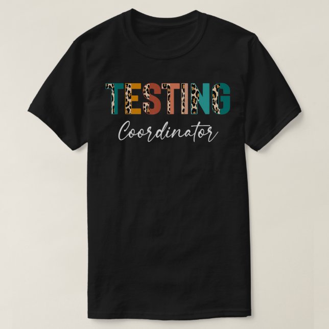 Camiseta Rock The Test Teacher Test Day Testing Coordinador (Diseño del anverso)