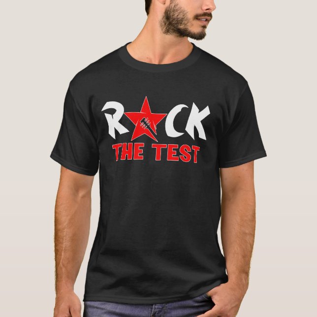 Camiseta Rock The Test Teacher Testing Day (Anverso)