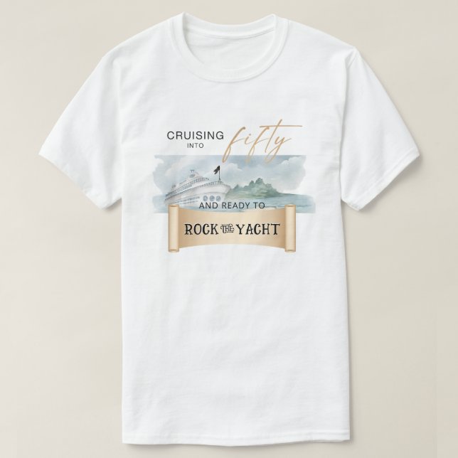 Camiseta Rock the Yacht 50th Birthday (Diseño del anverso)
