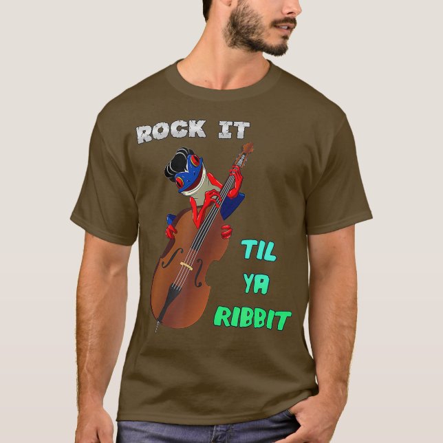 Camiseta Rock Til Ya Ribbit Rockabilly Pompadour Poison (Anverso)