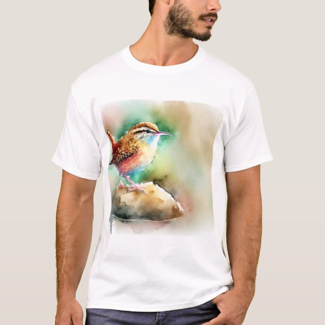Camiseta Rock Wren 100924AREF109 - Watercolor (Anverso)