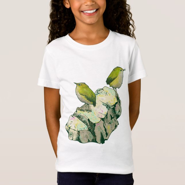 Camiseta Rock Wren birds Nueva Zelanda (Anverso)