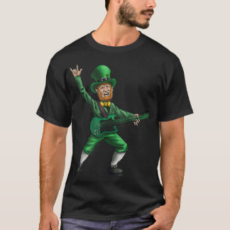 Camiseta Rock y guitarra del Día del Santo Patrón