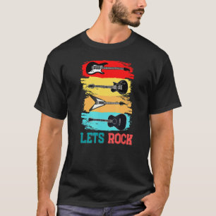 Camiseta Rock y guitarra retro vintage Wom