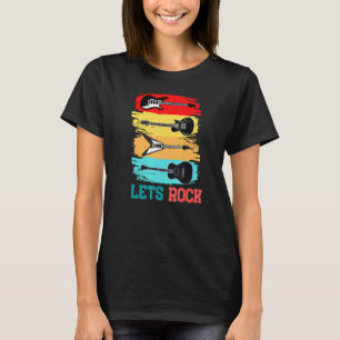 Camiseta Rock y guitarra retro vintage Wom