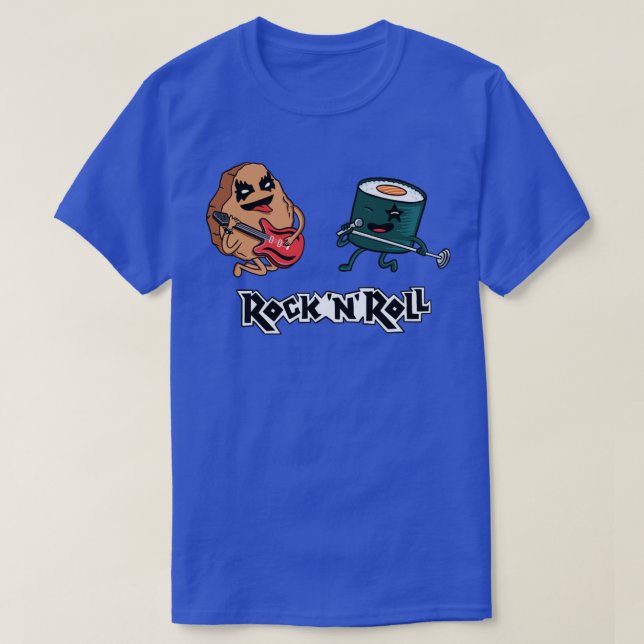Camiseta Rock y rock divertidos (Diseño del anverso)
