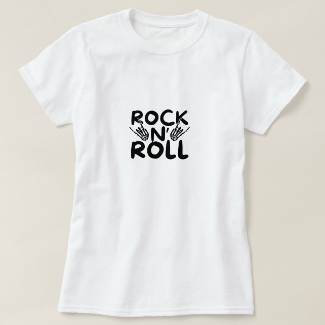 Camiseta Rock y roll (Diseño del anverso)