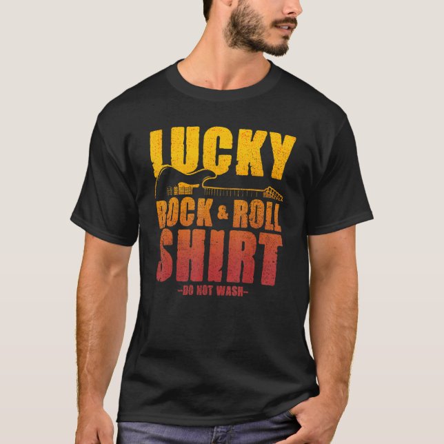 Camiseta Rock Y Rollo Afortunados (Anverso)