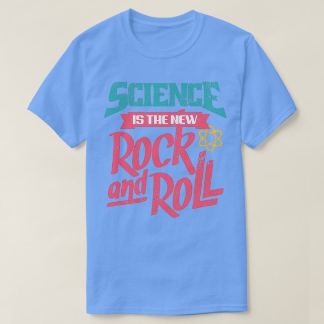Camiseta Rock y Rollo de la ciencia (Diseño del anverso)