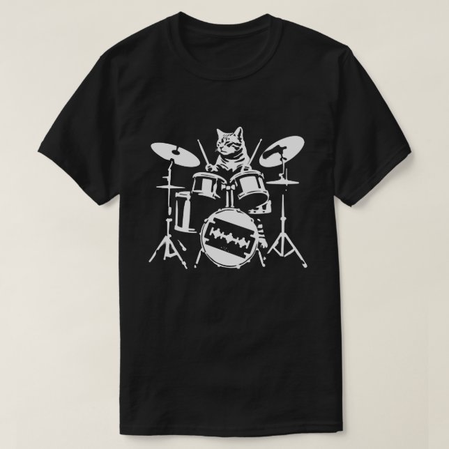 Camiseta Rock y rollo de Punk grunge de 90 tambores que jue (Diseño del anverso)