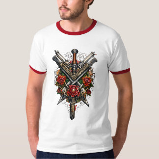 Camiseta Rock y rollo del cráneo eléctrico