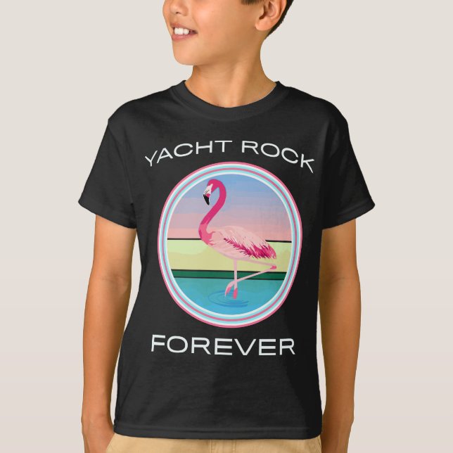 Camiseta Rock yate estilo retro de los años 80 (Anverso)