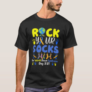 Camiseta Rock Your Socks para el Día Mundial del Síndrome d
