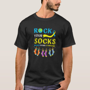 Camiseta Rock Your Socks World Down Syndrome Awareness Mont