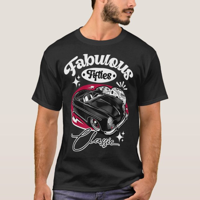 Camiseta Rockabilly 50 Sock Hop Rock y Roll Costume Grea (Anverso)