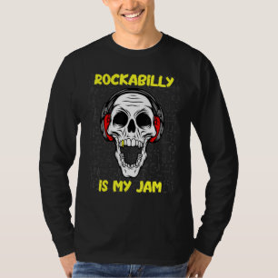 Camiseta Rockabilly es mi mermelada - Calavera y audífonos