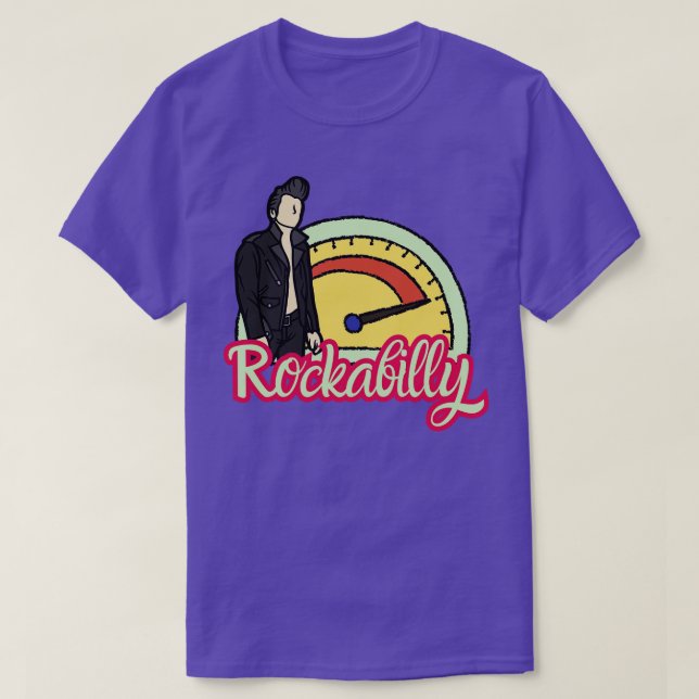 Camiseta Rockabilly Greaser y Tachometer (Diseño del anverso)