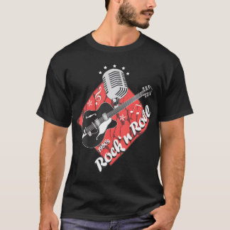 Camiseta Rockabilly Guitar Rock N Roll Psychobilly