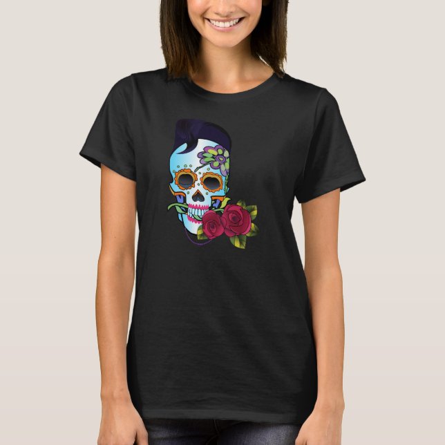 Camiseta Rockabilly Skull (Anverso)