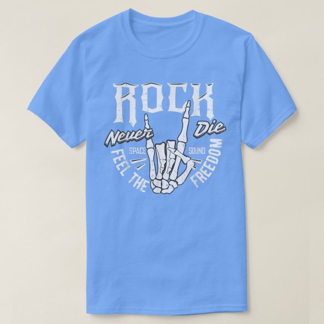Camiseta Rockabilly Sock Hop Rock N Roll Skeleton Hand 50  (Diseño del anverso)