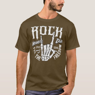 Camiseta Rockabilly Sock Hop Rock N Roll Skeleton Hand 50