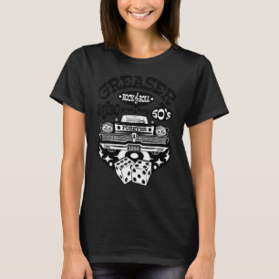 Camiseta Rockabilly Vintage 50 Greaser Sock Hop Costume Ro