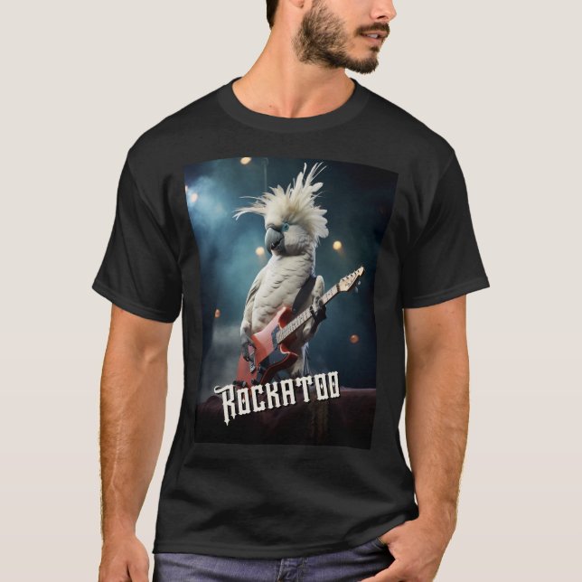 Camiseta Rockatoo - Pun de pájaro Cockatoo (Anverso)