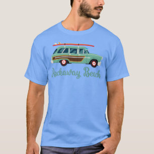 Camiseta Rockaway Beach New York Retro Surf Wagon