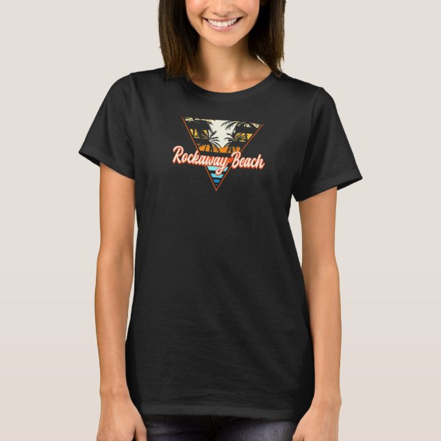 Camiseta Rockaway Beach Oregon Beach O Beach Bum Daddy Tra (Anverso)