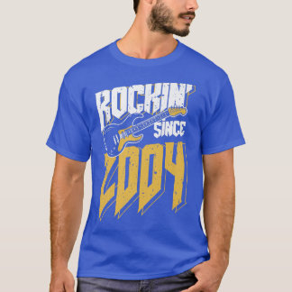 Camiseta Rockeando Desde 2004 Fanático de la Música Rock Vi