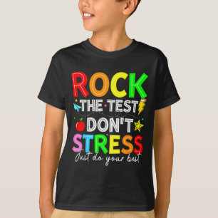 Camiseta Rockear la prueba divertida para profesora estudia