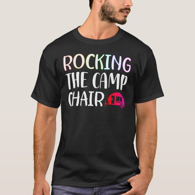 Camiseta Rockear La Silla Del Campamento Camping Boondockin (Anverso)