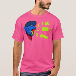 Camiseta Rocker Cat Hago lo que quiero Kitty divertido