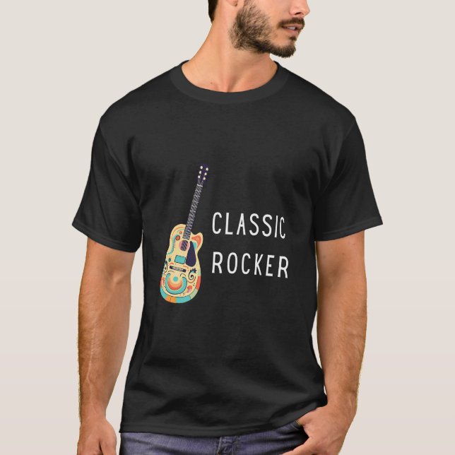 Camiseta Rocker clásico - Guitarra (Anverso)