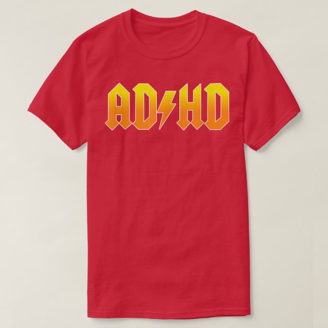 Camiseta Rocker divertido para ADHD (Diseño del anverso)