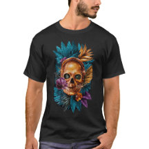 ROCKER FLOWER SKULL
