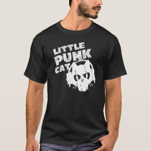 Camiseta Rocker Mohawk Punk de gato pequeño Punk