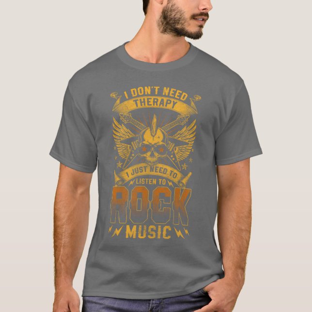 Camiseta Rocker Music Drums Rock And Roll friend (Anverso)