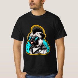 Camiseta ROCKER-PUG 3 DE punk