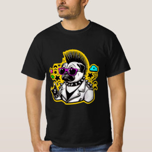 Camiseta ROCKER-PUG 4 DE punk