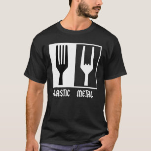 Camiseta Rocker Rock Metalizado Plastic Fork Rock