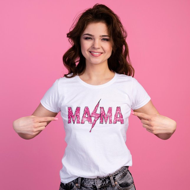 Camiseta Rocker rosa Mama Shirt (Subido por el creador)